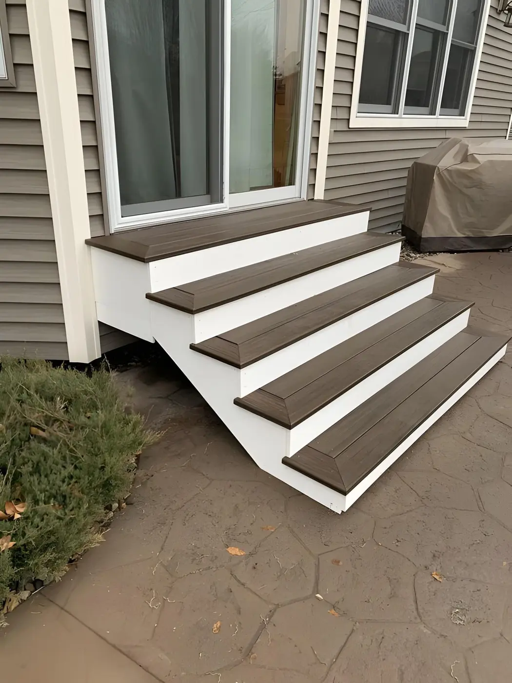 New exterior steps