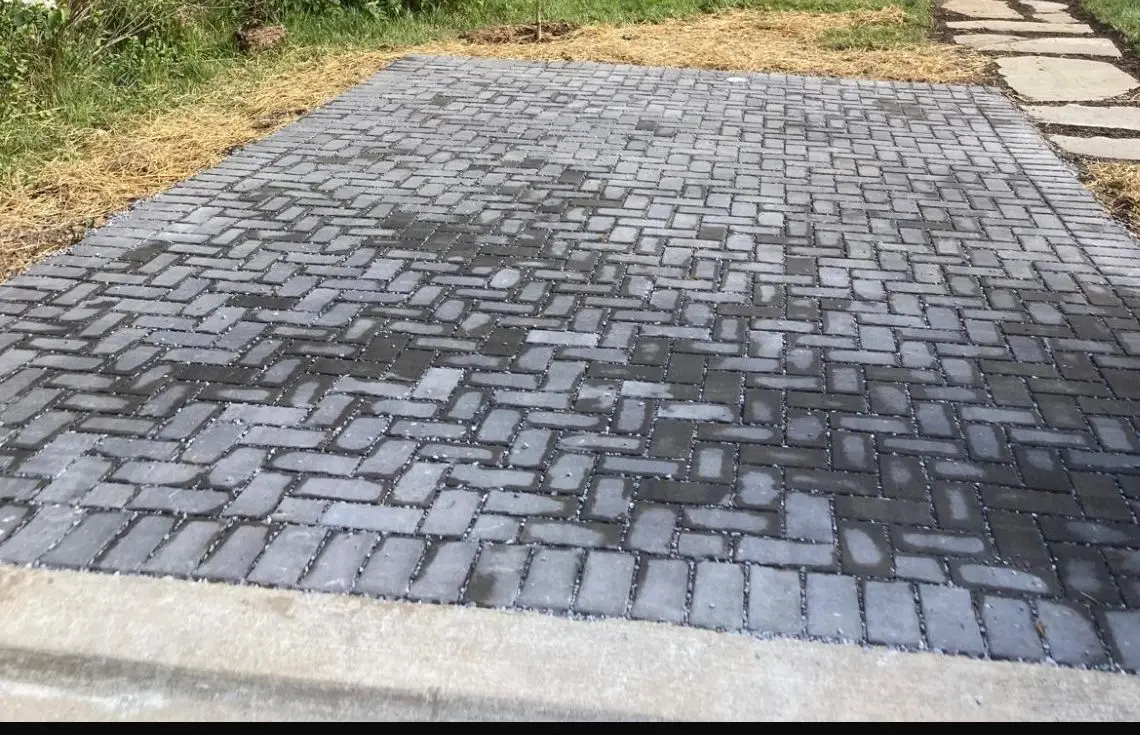 Completed paver patio